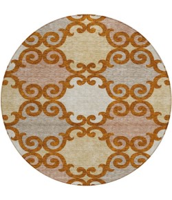 Addison Chantille ACN883-Terracotta 8 ft. X 8 ft. Round Rug