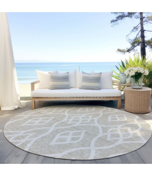 Addison Chantille ACN884-Beige 8 ft. X 8 ft. Round Rug