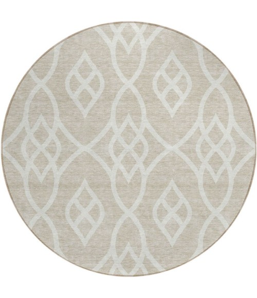 Addison Chantille ACN884-Beige 8 ft. X 8 ft. Round Rug