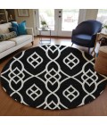 Addison Chantille ACN884-Black 8 ft. X 8 ft. Round Rug