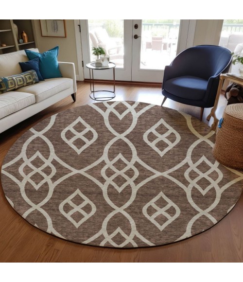 Addison Chantille ACN884-Chocolate 8 ft. X 8 ft. Round Rug