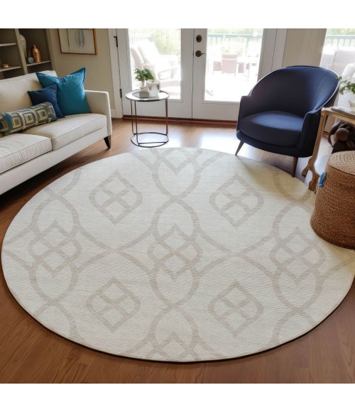 Addison Chantille ACN884-Ivory 8 ft. X 8 ft. Round Rug
