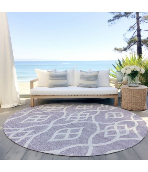 Addison Chantille ACN884-Lavender 8 ft. X 8 ft. Round Rug