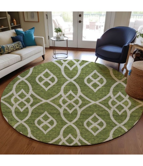 Addison Chantille ACN884-Olive 8 ft. X 8 ft. Round Rug