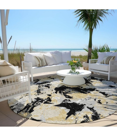 Addison Chantille ACN885-Black 8 ft. X 8 ft. Round Rug