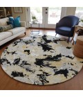 Addison Chantille ACN885-Black 8 ft. X 8 ft. Round Rug