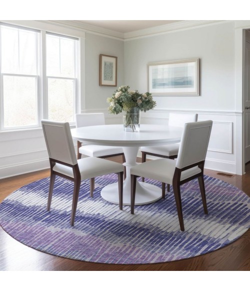 Addison Chantille ACN889-Purple 8 ft. X 8 ft. Round Rug