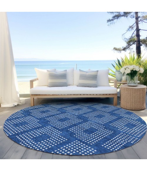 Addison Chantille ACN890-Blue 8 ft. X 8 ft. Round Rug
