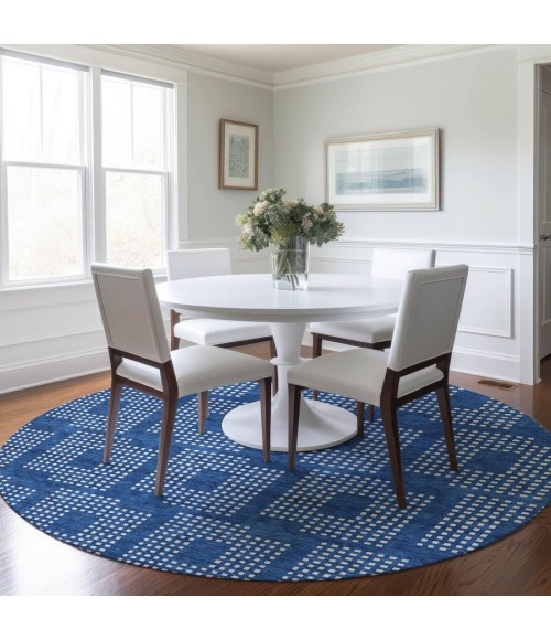 Addison Chantille ACN890-Blue 8 ft. X 8 ft. Round Rug
