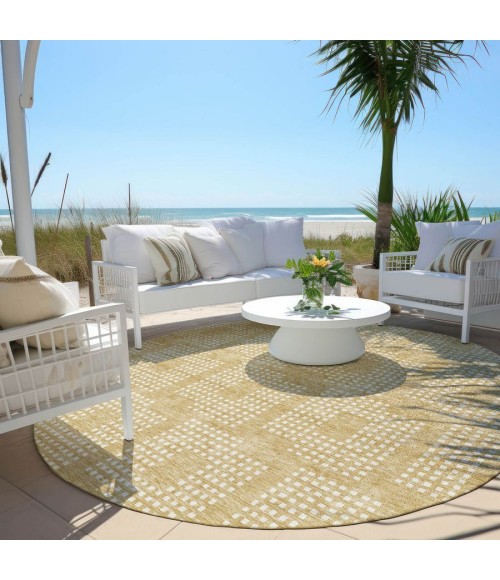 Addison Chantille ACN890-Gold 8 ft. X 8 ft. Round Rug