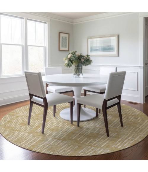 Addison Chantille ACN890-Gold 8 ft. X 8 ft. Round Rug