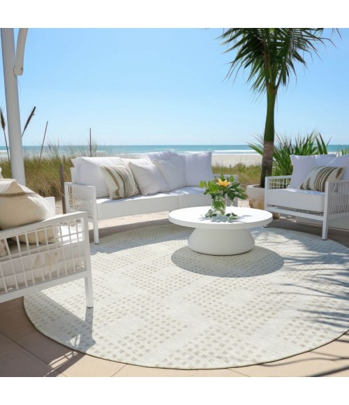Addison Chantille ACN890-Ivory 8 ft. X 8 ft. Round Rug