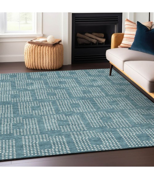 Addison Chantille Rug ACN890-Teal 9 ft. X 12 ft. Rectangle - Rugs Town Addison Chantille ACN890-Teal 9 ft. X 12 ft. Rectangle Rug