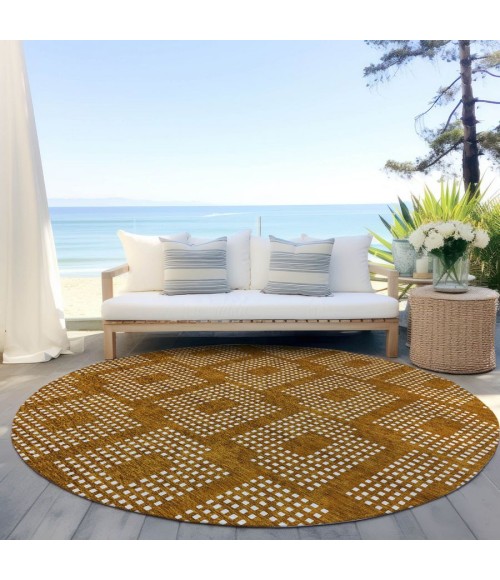 Addison Chantille ACN890-Terracotta 8 ft. X 8 ft. Round Rug