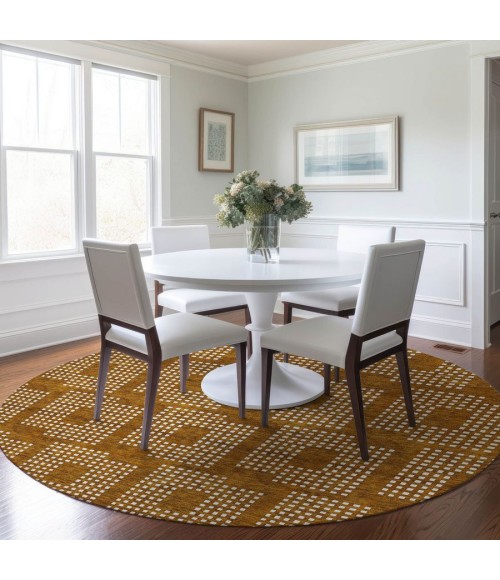 Addison Chantille ACN890-Terracotta 8 ft. X 8 ft. Round Rug