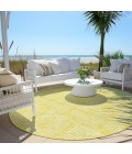 Addison Chantille ACN890-Yellow 8 ft. X 8 ft. Round Rug