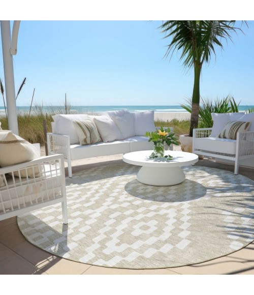 Addison Chantille ACN891-Beige 8 ft. X 8 ft. Round Rug