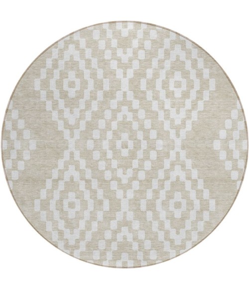 Addison Chantille ACN891-Beige 8 ft. X 8 ft. Round Rug