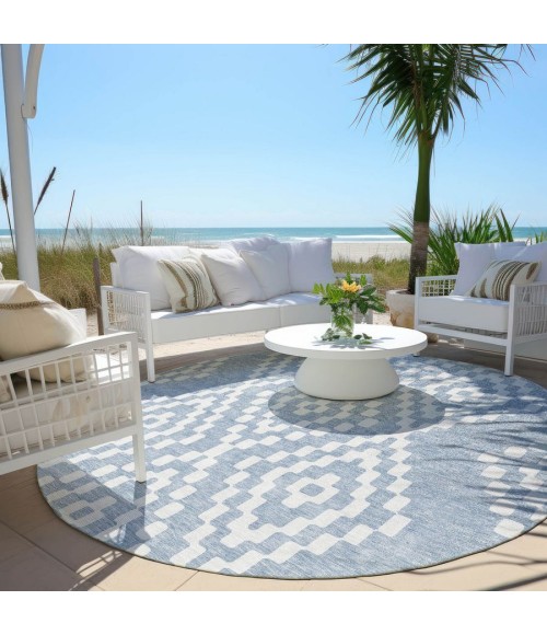 Addison Chantille ACN891-Denim 8 ft. X 8 ft. Round Rug