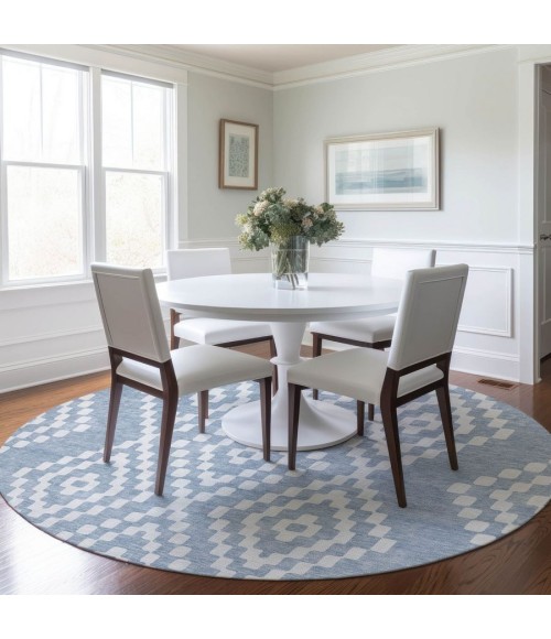Addison Chantille ACN891-Denim 8 ft. X 8 ft. Round Rug