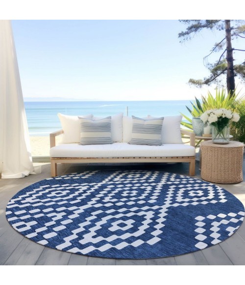 Addison Chantille ACN891-Navy 8 ft. X 8 ft. Round Rug