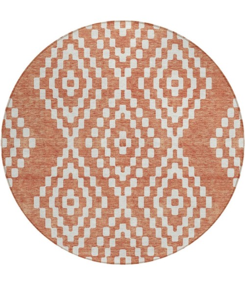 Addison Chantille ACN891-Salmon 8 ft. X 8 ft. Round Rug