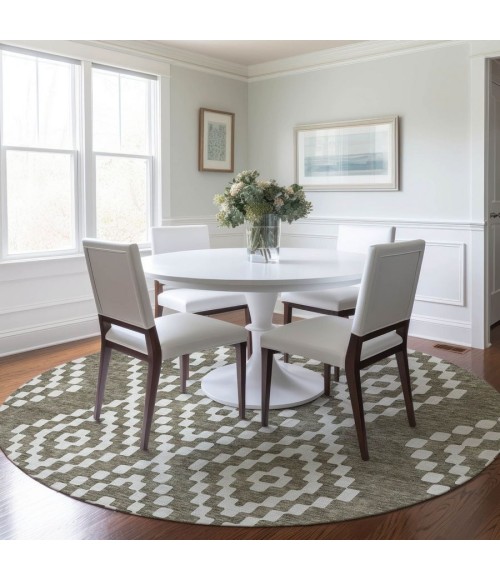 Addison Chantille ACN891-Taupe 8 ft. X 8 ft. Round Rug