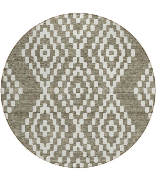 Addison Chantille ACN891-Taupe 8 ft. X 8 ft. Round Rug