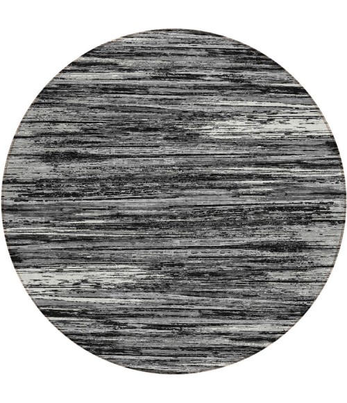 Addison Chantille ACN896-Black 8 ft. X 8 ft. Round Rug