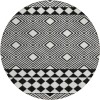 Addison Chantille ACN898-Black 8 ft. X 8 ft. Round Rug