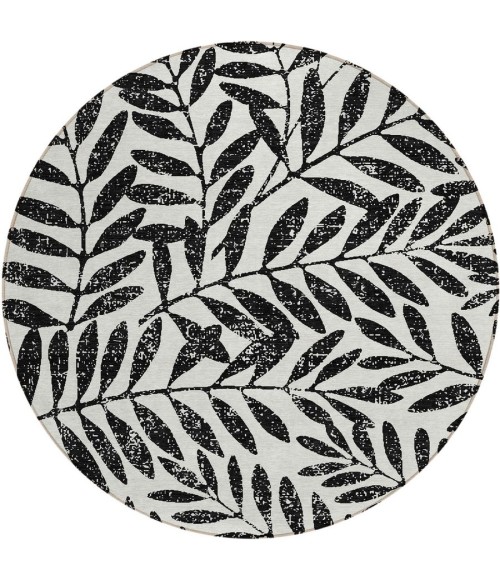Addison Chantille ACN899-Black 8 ft. X 8 ft. Round Rug