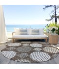 Addison Chantille ACN900-Brown 8 ft. X 8 ft. Round Rug