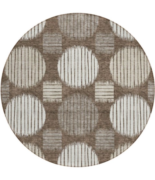 Addison Chantille ACN900-Brown 8 ft. X 8 ft. Round Rug