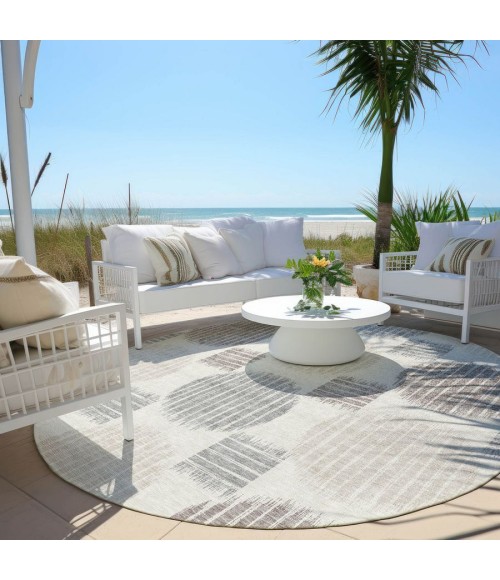 Addison Chantille ACN900-Ivory 8 ft. X 8 ft. Round Rug