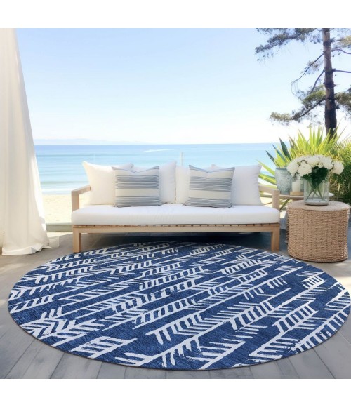 Addison Chantille ACN906-Navy 8 ft. X 8 ft. Round Rug
