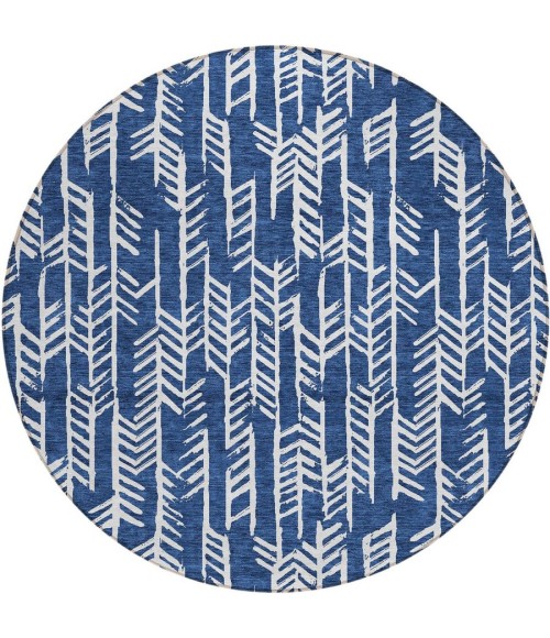 Addison Chantille ACN906-Navy 8 ft. X 8 ft. Round Rug