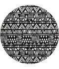 Addison Chantille ACN907-Black 8 ft. X 8 ft. Round Rug