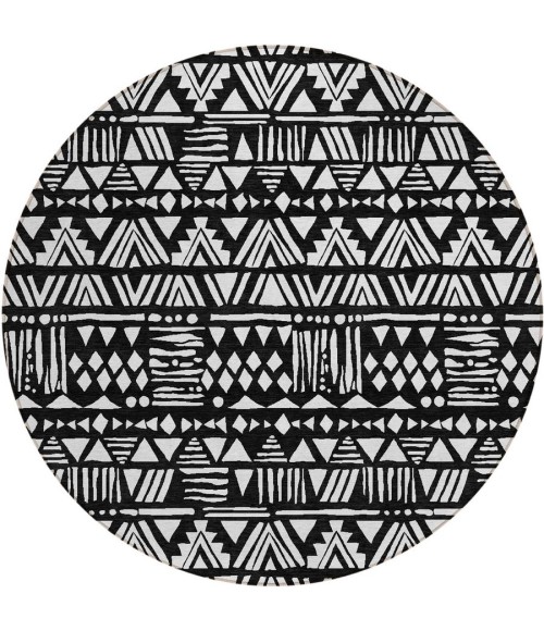 Addison Chantille ACN907-Black 8 ft. X 8 ft. Round Rug