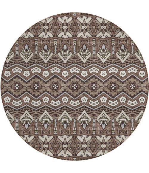 Addison Chantille ACN909-Brown 8 ft. X 8 ft. Round Rug