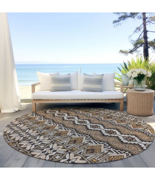 Addison Chantille ACN909-Taupe 8 ft. X 8 ft. Round Rug