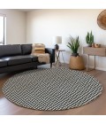Addison Chantille ACN911-Black 8 ft. X 8 ft. Round Rug