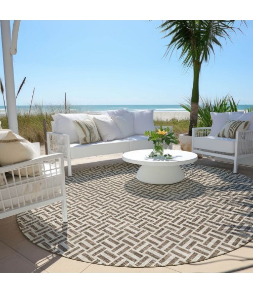 Addison Chantille ACN911-Brown 8 ft. X 8 ft. Round Rug