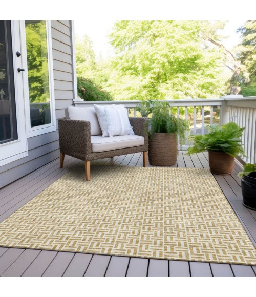 Addison Chantille Rug ACN911-Gold 10 ft. X 14 ft. Rectangle - Rugs Town Addison Chantille ACN911-Gold 10 ft. X 14 ft. Rectangle Rug