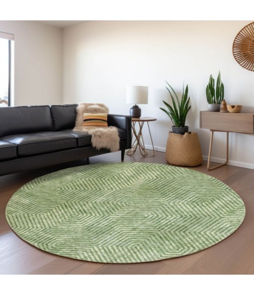 Addison Chantille ACN912-Green 8 ft. X 8 ft. Round Rug
