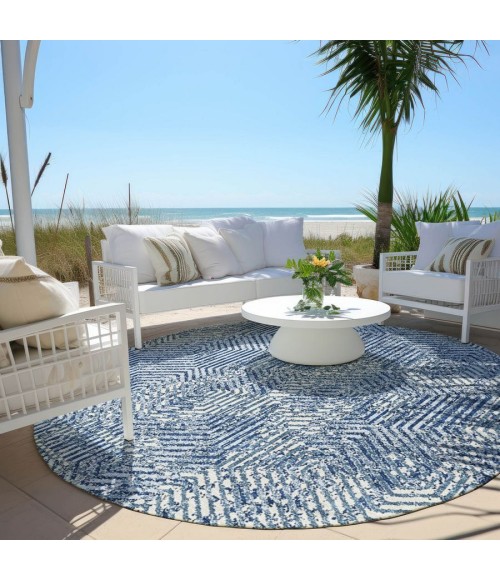 Addison Chantille ACN912-Navy 8 ft. X 8 ft. Round Rug