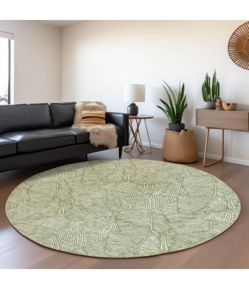 Addison Chantille ACN913-Green 8 ft. X 8 ft. Round Rug