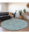Addison Chantille ACN913-Teal 8 ft. X 8 ft. Round Rug