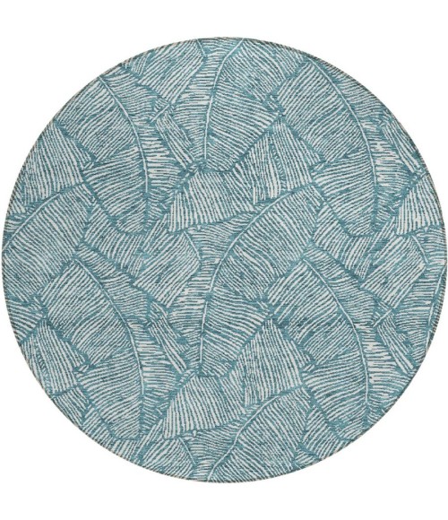 Addison Chantille ACN913-Teal 8 ft. X 8 ft. Round Rug