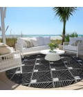 Addison Chantille ACN914-Black 8 ft. X 8 ft. Round Rug