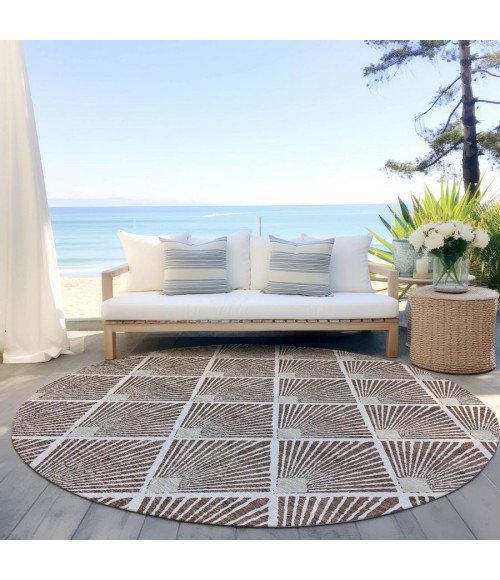Addison Chantille ACN914-Brown 8 ft. X 8 ft. Round Rug